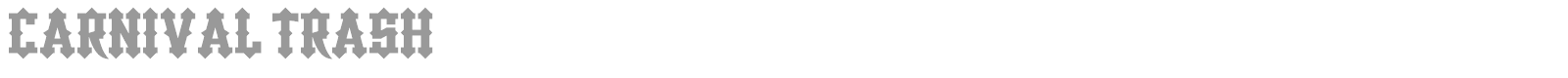 Carnival Trash font preview
